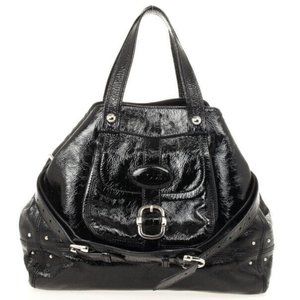 TODS Black Patent Leather Handbag